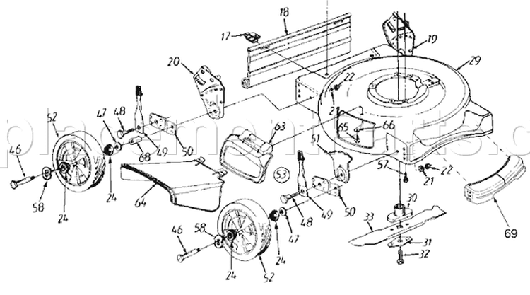 Page A Diagram and Parts List for 11B-106C401 1998 Yard Man Lawn Mower